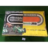 Wrenn (England) Formula 152 Electric Model Motor Racing Set With Two Cars Oval Track Complete In