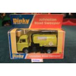 Dinky Toys Diecast # 449 Ford D800 Johnston Road Sweeper In Green Complete In Box