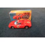 Corgi Toys Diecast model 314 Ferrari Le Mans in red with racing number 4 complete with box Mint