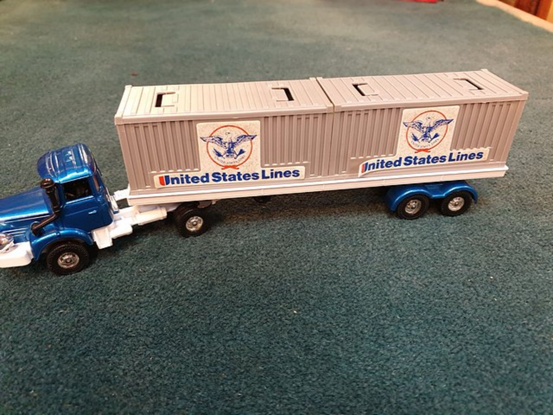 Corgi Major Toys #1107 Berliet Container Truck United States Lines Complete With Box - Image 2 of 3