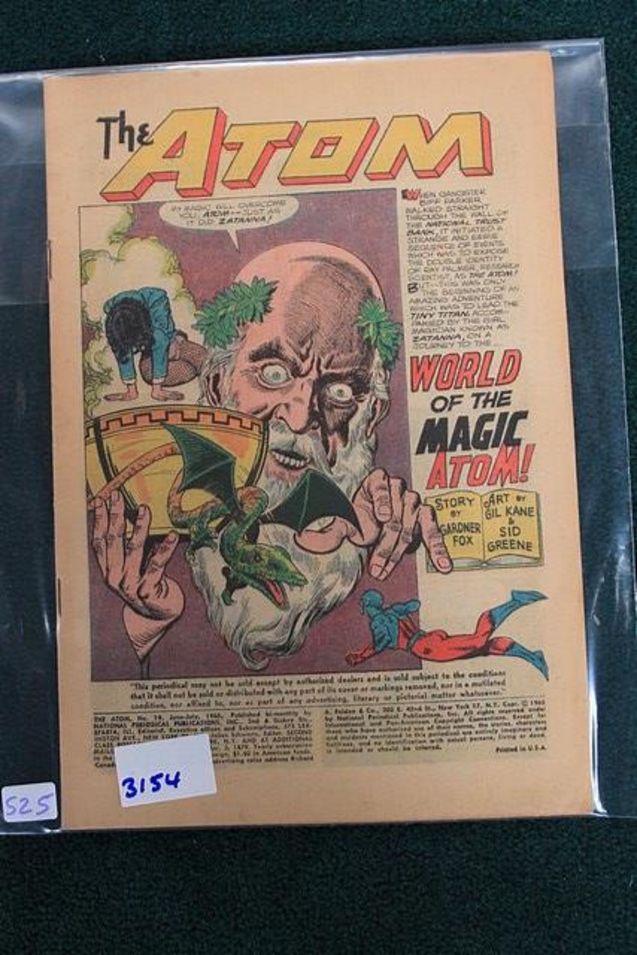 DC Comics Atom, The #19 July 1965 2nd Appearance Zatanna Crossover (Loc RG 525)
