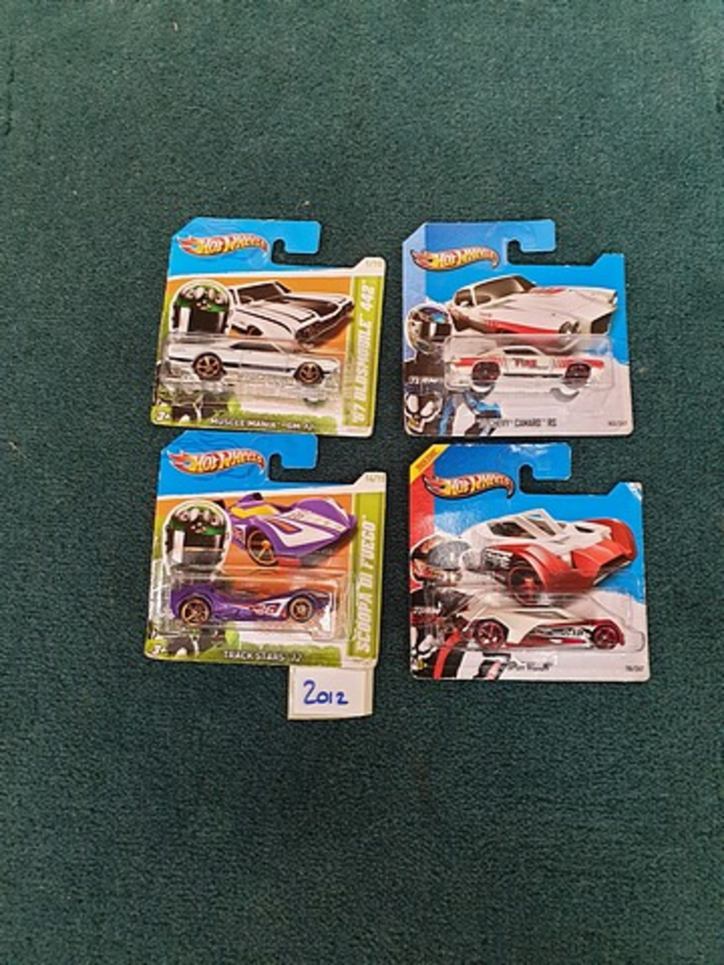 4 X Hot Wheels 159/247 70 Pontiac GTO, 120/247 Muscle Mania - Ford 12, 177/247 Hw Racing 12, 178/247