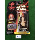 Star Wars Episode 1 Qui- Gon Jin Figure With Lightsaber And Handle Compatible Asset Number 84085