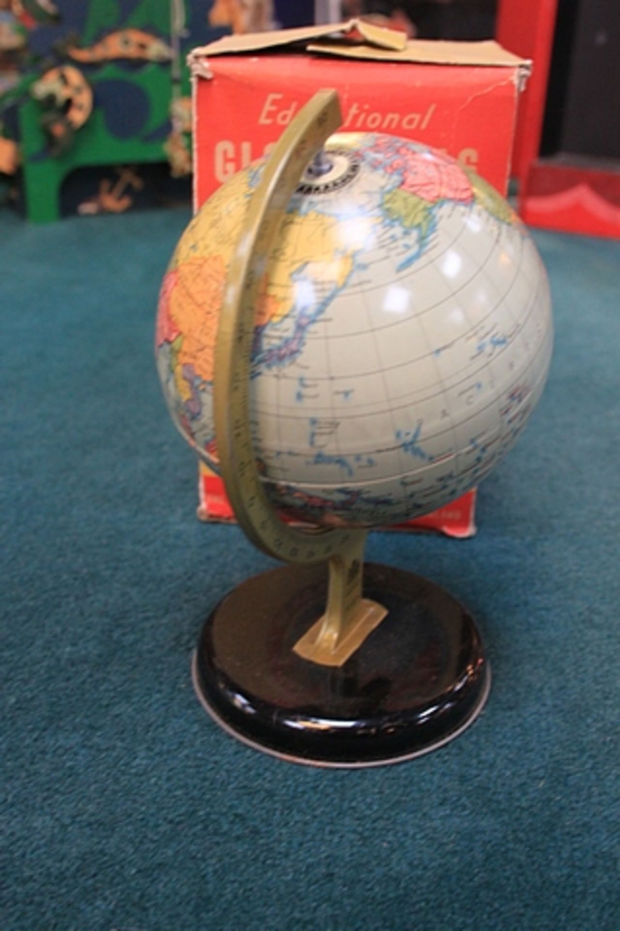Chad Valley (England) 1950s Educational Globe Atlas Complete With Box - Image 2 of 3