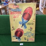 J & L Randall (England) Merit Two Stage Water Pressure Rocket Satellite Set Complete With Box