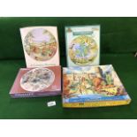 4 Various Jigsaw Puzzles Ranging From 300 To 500 Pieces