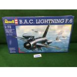 Revell #4131 B.A.C. Lightening F.6 Scale 1/72 Model Kit Complete In Box