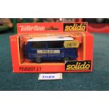 Solido (France) #372 Diecast Peugeot J7 Police Van/Bus Diecast Model Sclae 1/43 Complete In Box