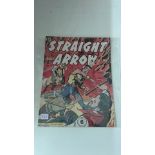 Straight Arrow #4 Magazine Enterprises, 1950 Series When Robbery Rides The Rail (Location RG 375)