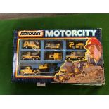 Matchbox Superfast Gift Set - Mc-8 Construction Set - Motor City - Convoy - 1987 Complete With Box