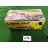 Unknown Maker 1950s/60s. Sunbeam Rapier 1 Series Saloon Car, Hong Kong Plastic. Nice Accurate