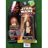 Star Wars Episode 1 Qui- Gon Jin Figure With Lightsaber And Handle Compatible Asset Number 84085