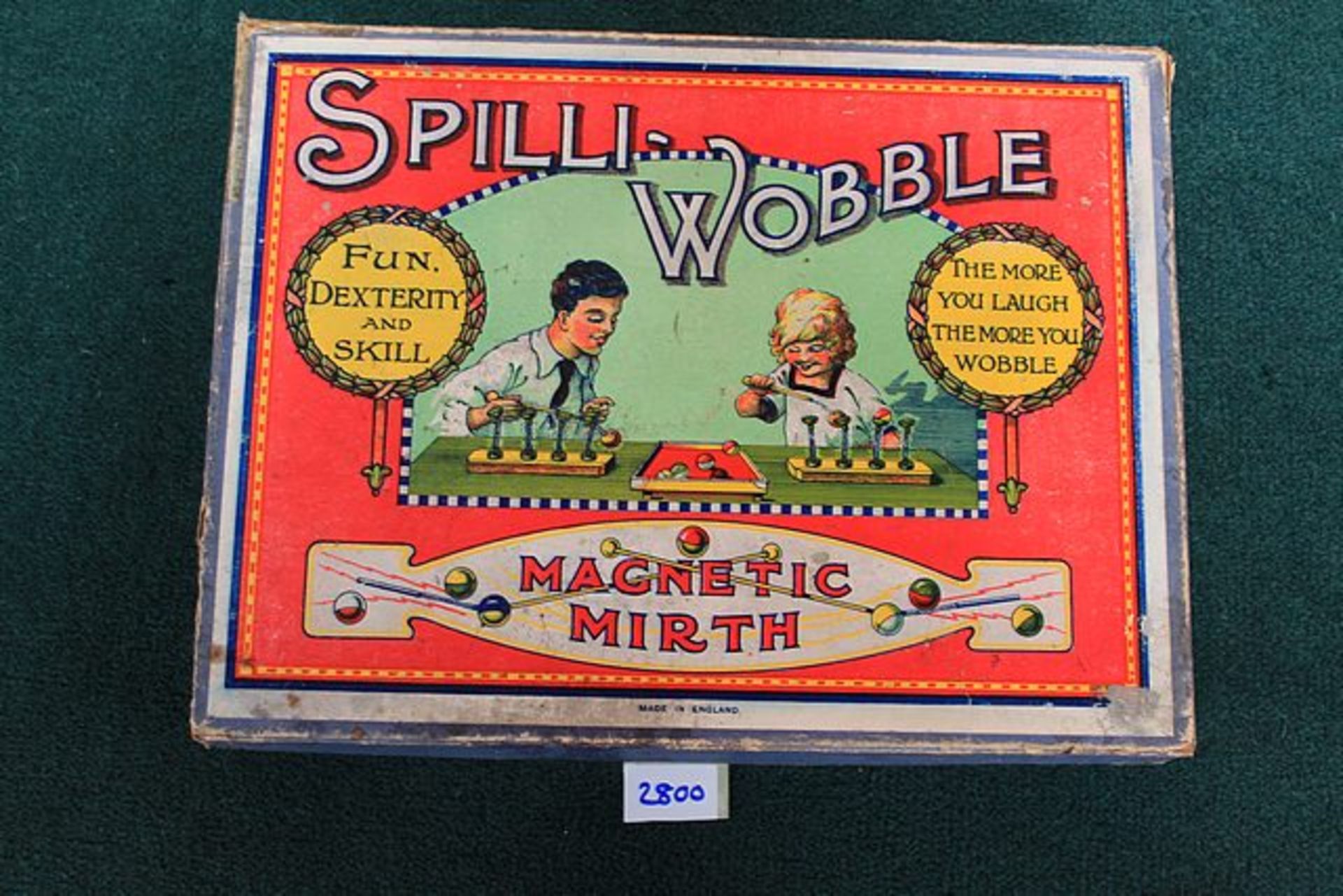 Old Junior 1910â€™s Junior Spilli-Wobble, Magnetic Mirth! Made In England Probably J W Spears