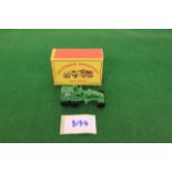 Matchbox Hong Kong Copies Polythene Miniature Road Grader F. 21 Made In Hong Kong Complete With Box