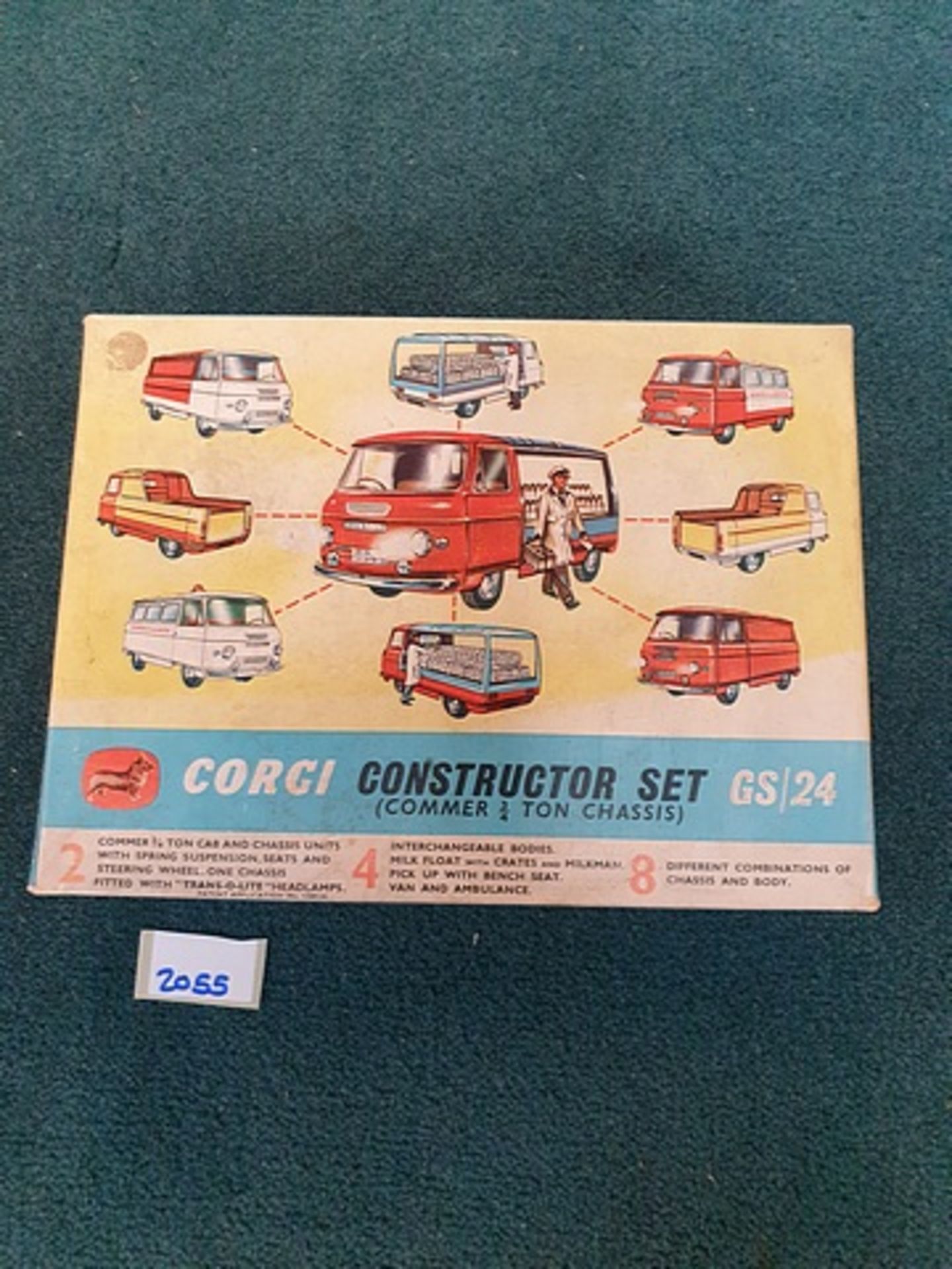 Corgi Constructor Set (Commer 3/4 Ton Chassis) Gift Set #24 GS/24 Comprising Of 2 Lorry Bases With