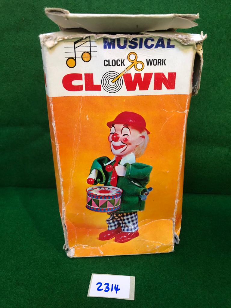 1960`s Musical CLOCK WORK Clown