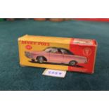 Dinky Toys # 137 Diecast Plymouth Fury Convertible Silver with Green Roof Complete In Box