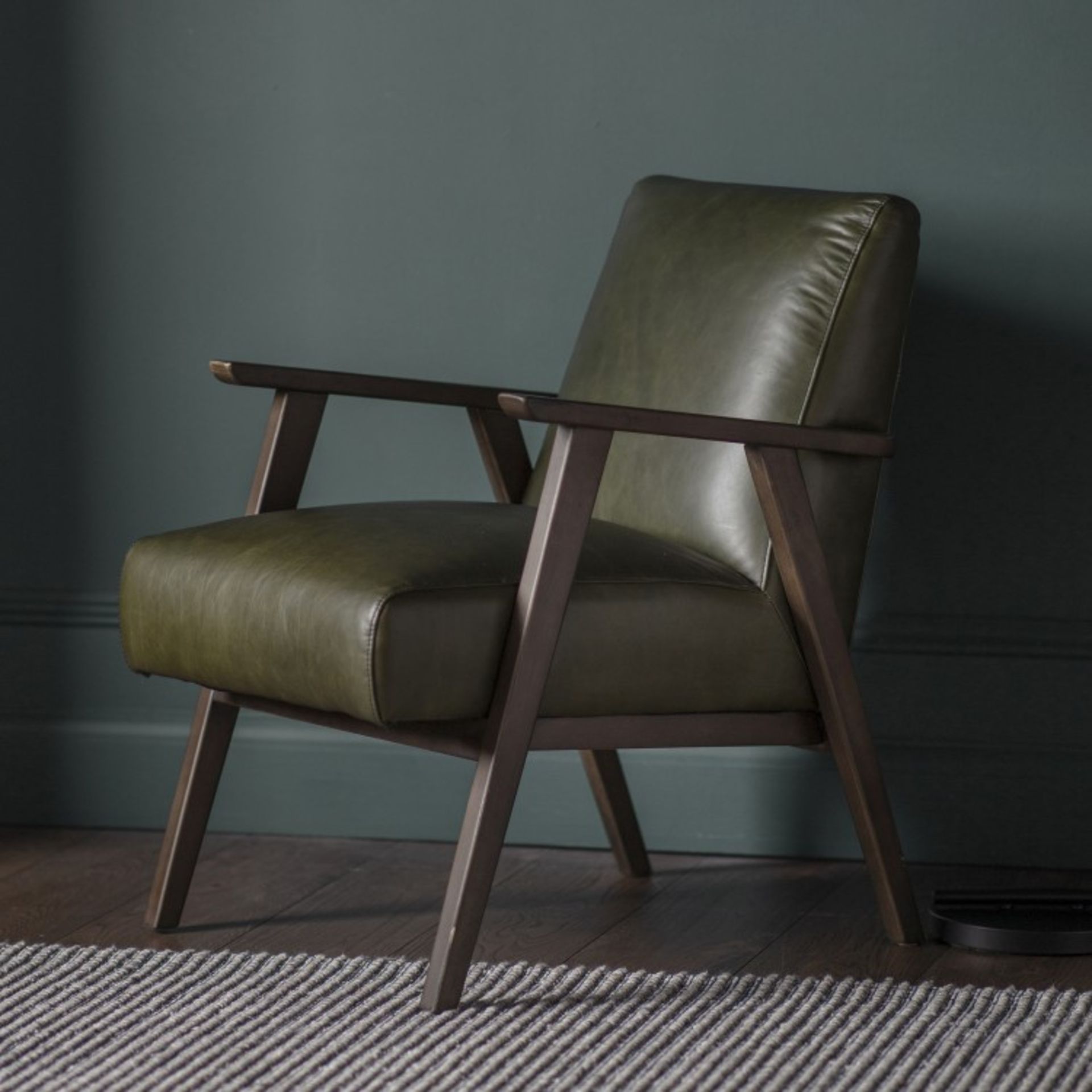 Neyland Armchair Heritage Green Leather Add A Touch Of Class To Your Home With The Neyland