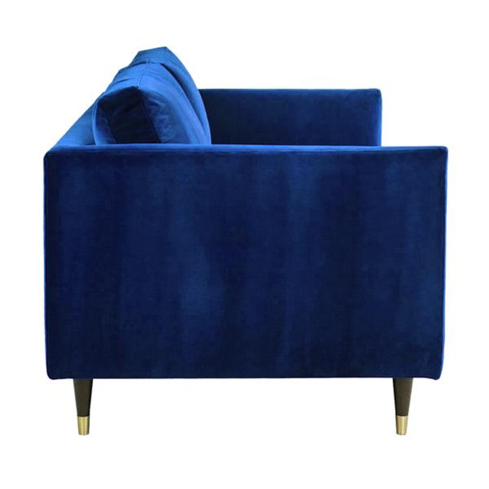 Henry Two Seater Velvet Sofa - Royal Blue Henry is a contemporary sofa collection with classic - Image 3 of 4