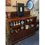 Mahogany Tv Cabinet With Pop Up Tv Stand With Its Striking Silhouette And Tangible Design