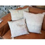 Rugger Cushion Wreaked White Leather Patterned Fabric Timothy Oulton Took Inspiration For His Rugger