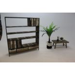 Bluebone Titanic Evolve Bookcase Reclaimed timbers, iron and white faux timber resin in a stunning