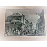 Antique Print Hungerford Market, Strand. Thomas Hosmer Shepherd 1793-1864 : London : Jones & Co.,