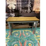 Storm Grey And Aged Pine Farmhouse Console Table This Console Table Is Designed For Excellent