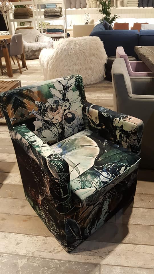 Luna Dining Chair Velvet Flowerful A sumptuous and inviting addition to your living room seating,