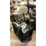 Luna Dining Chair Velvet Flowerful A sumptuous and inviting addition to your living room seating,