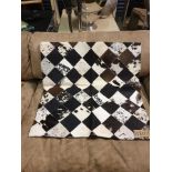 Cowhide Leather Floor Cushion 100% Natural Hide Handmade 78 x 78cm