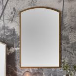 Higgins Arch Mirror Antique Gold 600x900mm Minimalist and contemporary collection of arched