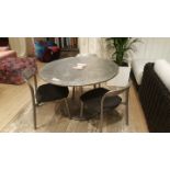 Alicia Dining Table The Alica Is A Bistro-Style Circular Dining Table Made From 100% Cast