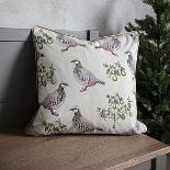4 x A Partridge In A Pear Tree Cushion Feather Filled Subtle And Stylish Cushion Is Finished With A