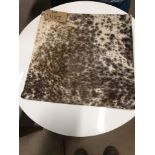 Cowhide Leather Cushion 100% Natural Hide Handmade 35cm