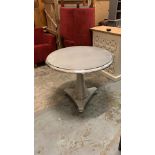 Mathis Silver Leaf Circular Table 91 x 75cm