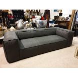 Pudding Sofa Pewter Leather Perfectly risen and totally luxurious, this amazing leather sofa is