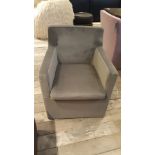 Luna Dining Chair Velvet Dusky Grey A sumptuous and inviting addition to your living room seating,