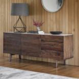 Vana Sideboard The Vana sideboard is an iconic design with the inlaid white marble top and sleek