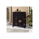 French 8 Drawer Combi Chest Showcasing French Sophistication Combining Gallic Charm With A