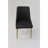 Aston Dining Chair Black Quilted Legs Quilted Dining Chair Is A Perfect Combination Of Functionality