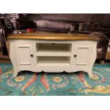 Farmhouse Babette Media Unit The Classic 2-Tone Design Has Been Refreshed With A Contemporary