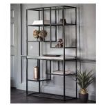 Pippard Open Display Unit Black Introduce sleek style to your room with this stunning Pippard open