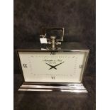 Aluminium Rectangular Clock With Roman Numerals The Latham Mantel Clock Has A Classic Rectangular