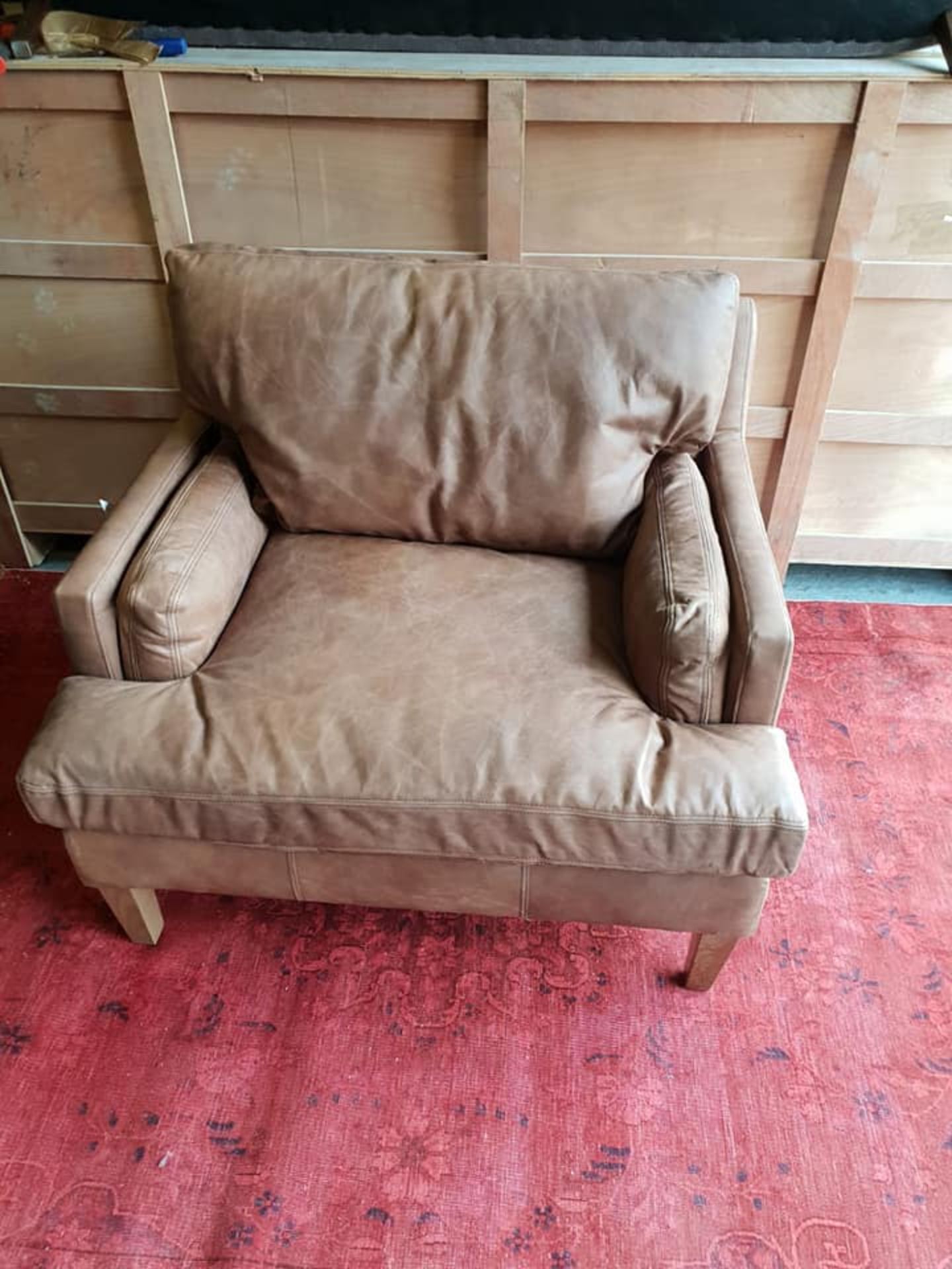 Francis Leather Armchair Sofa Chocolate Brown Washed Leather The Francis Is A Classic Mid-Century