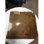 Cowhide Leather Cushion 100% Natural Hide Handmade 35cm