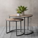 Douglas Coffee Table (Nest Of 2) This Functional Nest Of 2 Tables Features A Chevron Effect