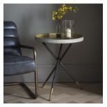 Epsom Tripod Table A Unique Side Table With Tripod Legs And A High Walled Table Top With A