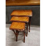 Country Manor Nesting Tables These Three Nesting Tables Feature Simple Rectangular Tops Of