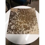 Cowhide Leather Cushion 100% Natural Hide Handmade 35cm